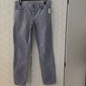Woman’s Corduroy Jeans by Gap Color gray  size 28. New